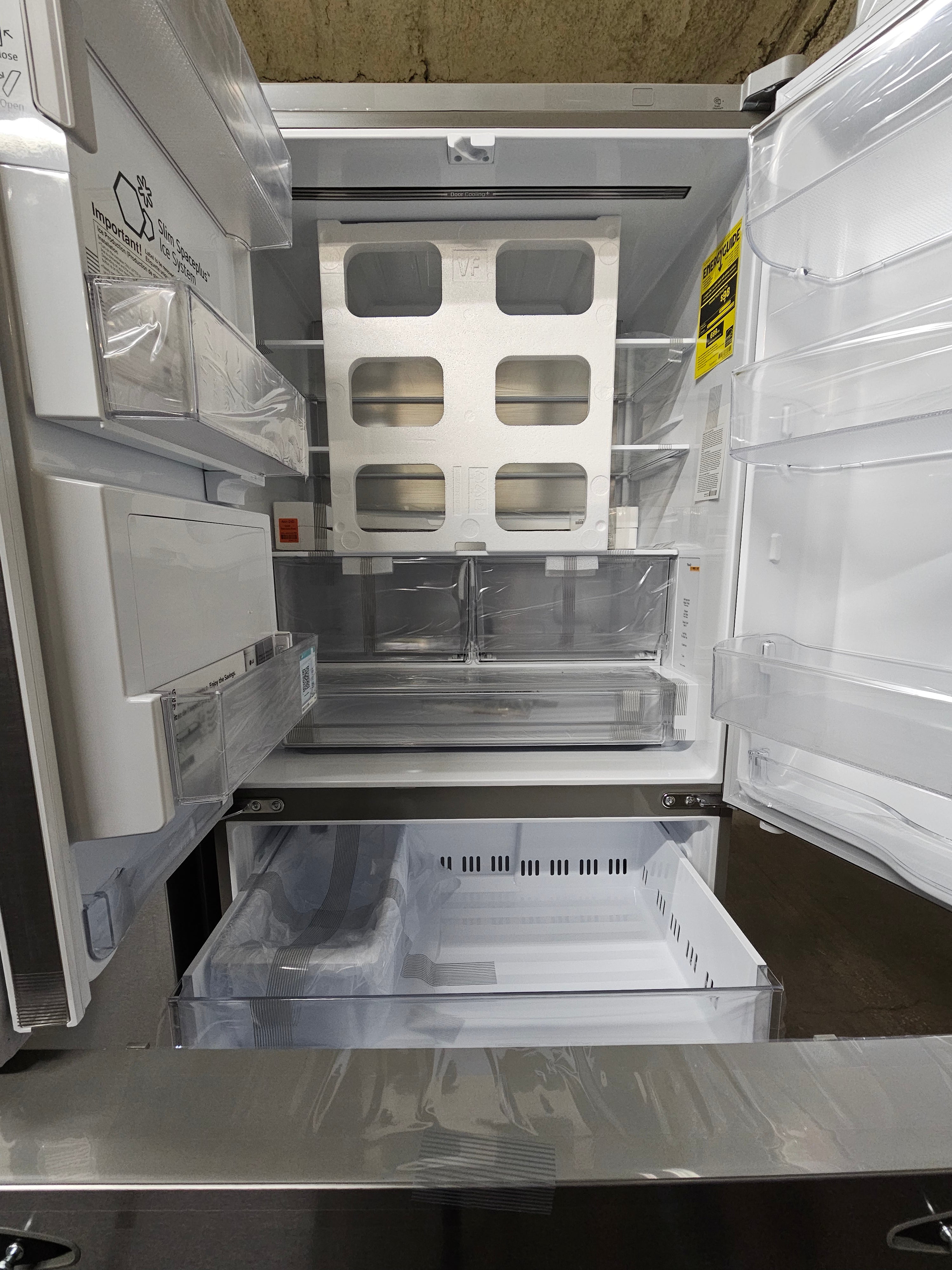 LG 31 cu. ft. SMART Standard Depth MAX French Door Refrigerator with Dual Ice Makers in PrintProof Stainless Steel